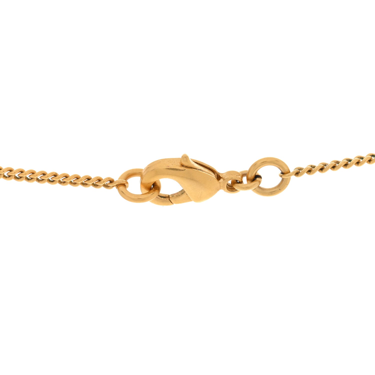 Chanel Metal CC Necklace Matte Gold 3 of 3
