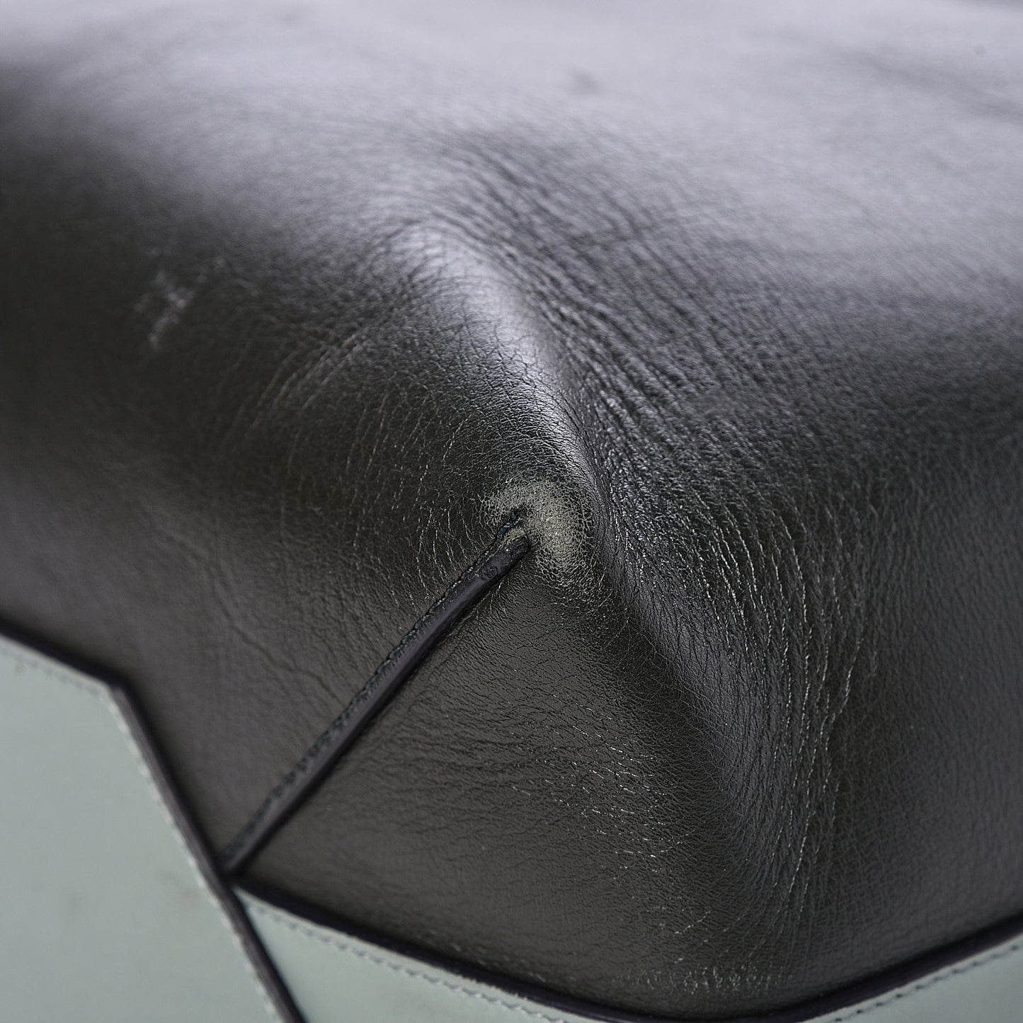 Shiny Smooth Calfskin Small Twisted Cabas Jade Forest