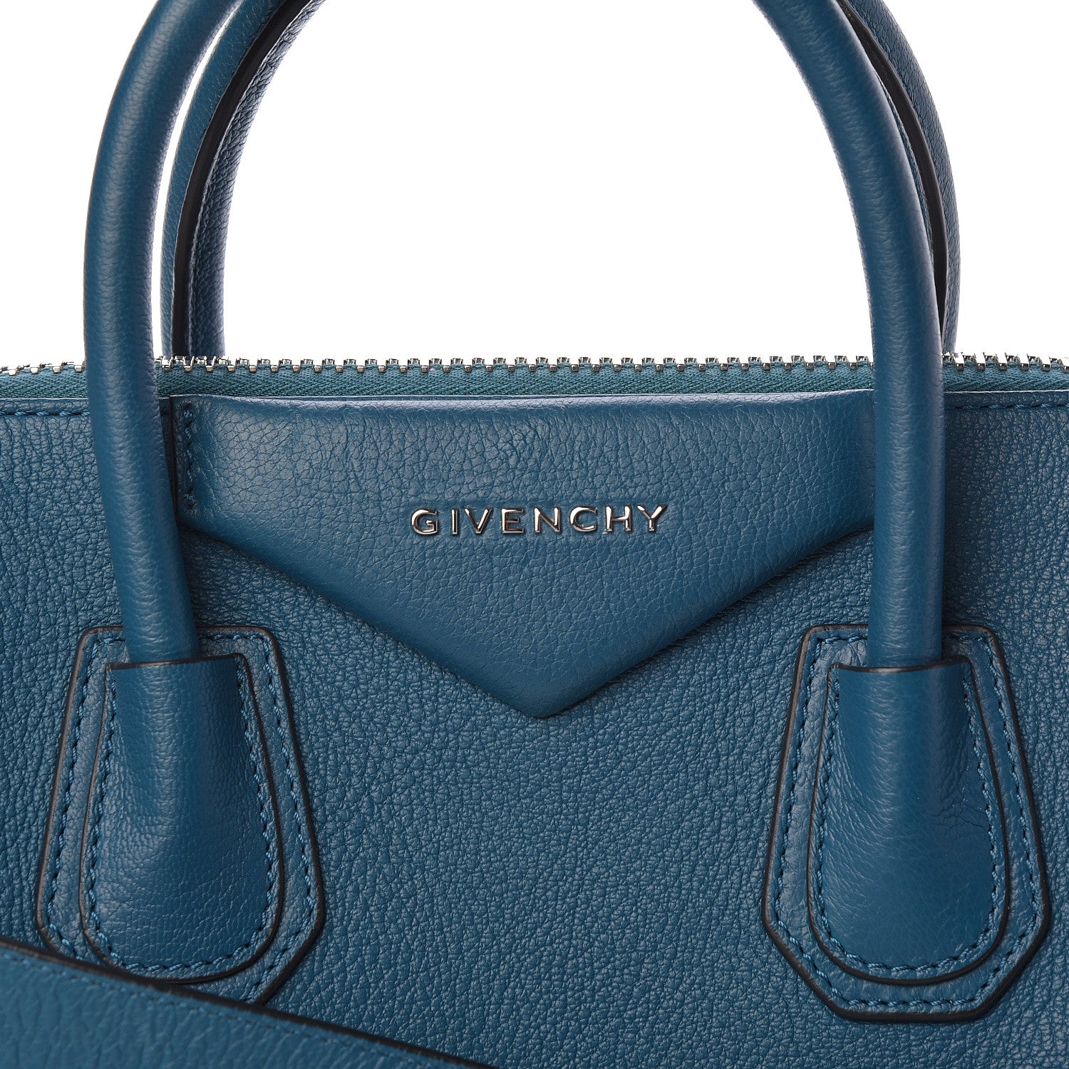 Givenchy Sugar Goatskin Small Antigona Ocean Blue 8 of 10