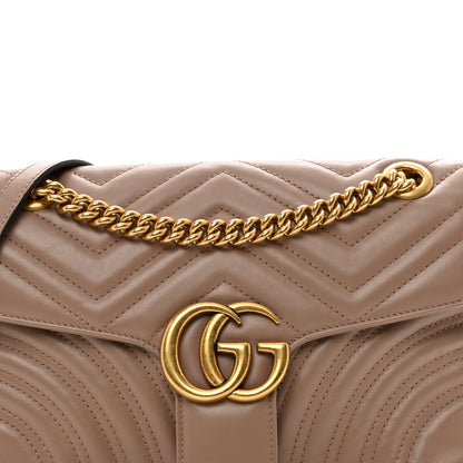Gucci Calfskin Matelasse Small GG Marmont Shoulder Bag Porcelain Rose 5 of 10