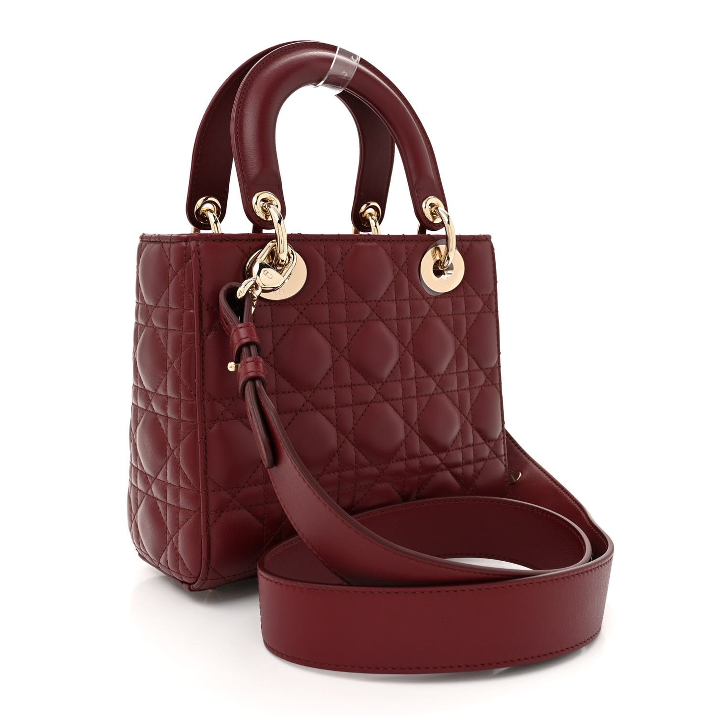 Lambskin Cannage Small My Lady ABCDior Dark Red
