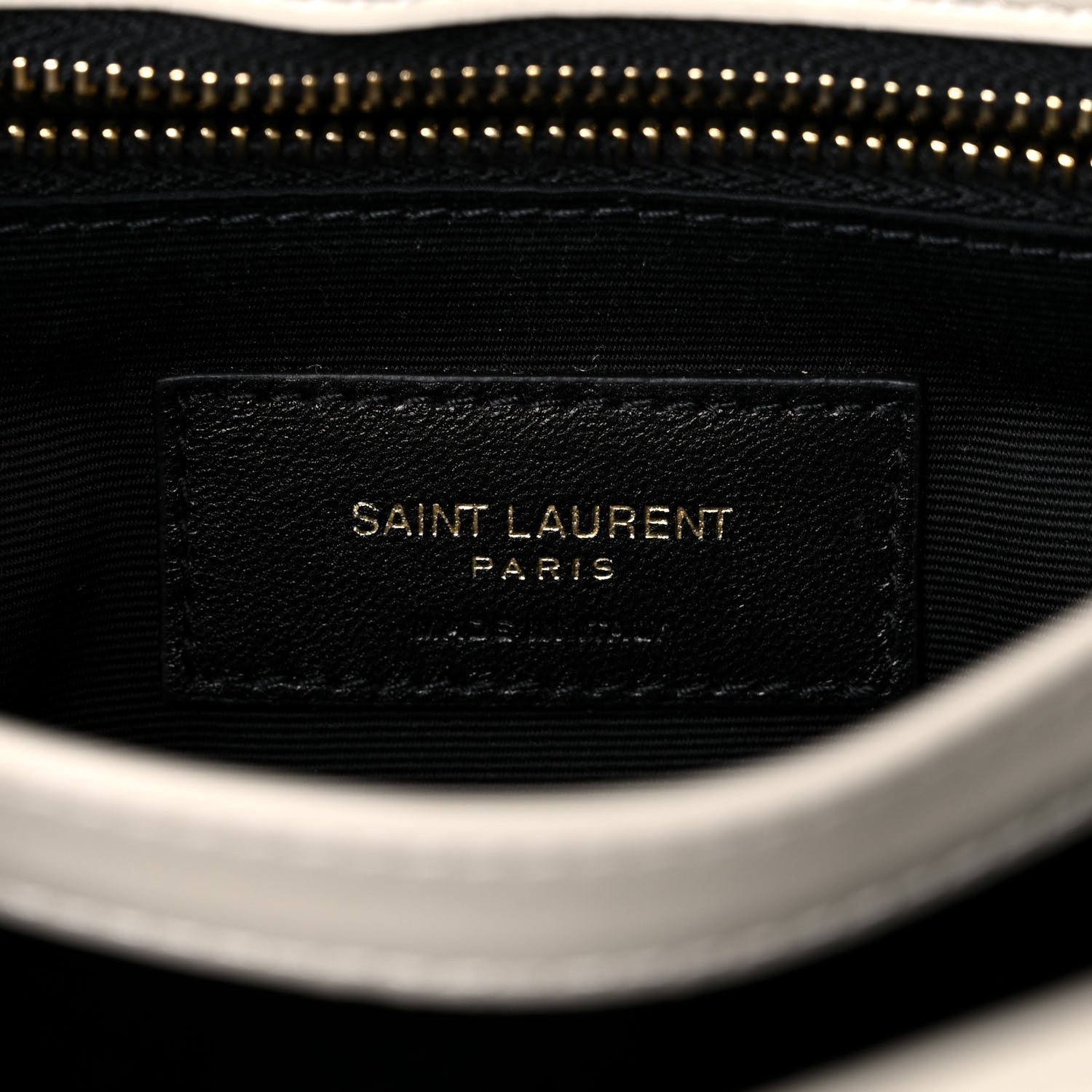 Saint Laurent Calfskin Y Quilted Monogram Toy Loulou Crossbody Bag Crema Soft 7 of 11