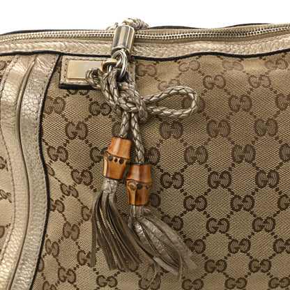 Gucci Monogram Medium Bella Tote Gold 15 of 17