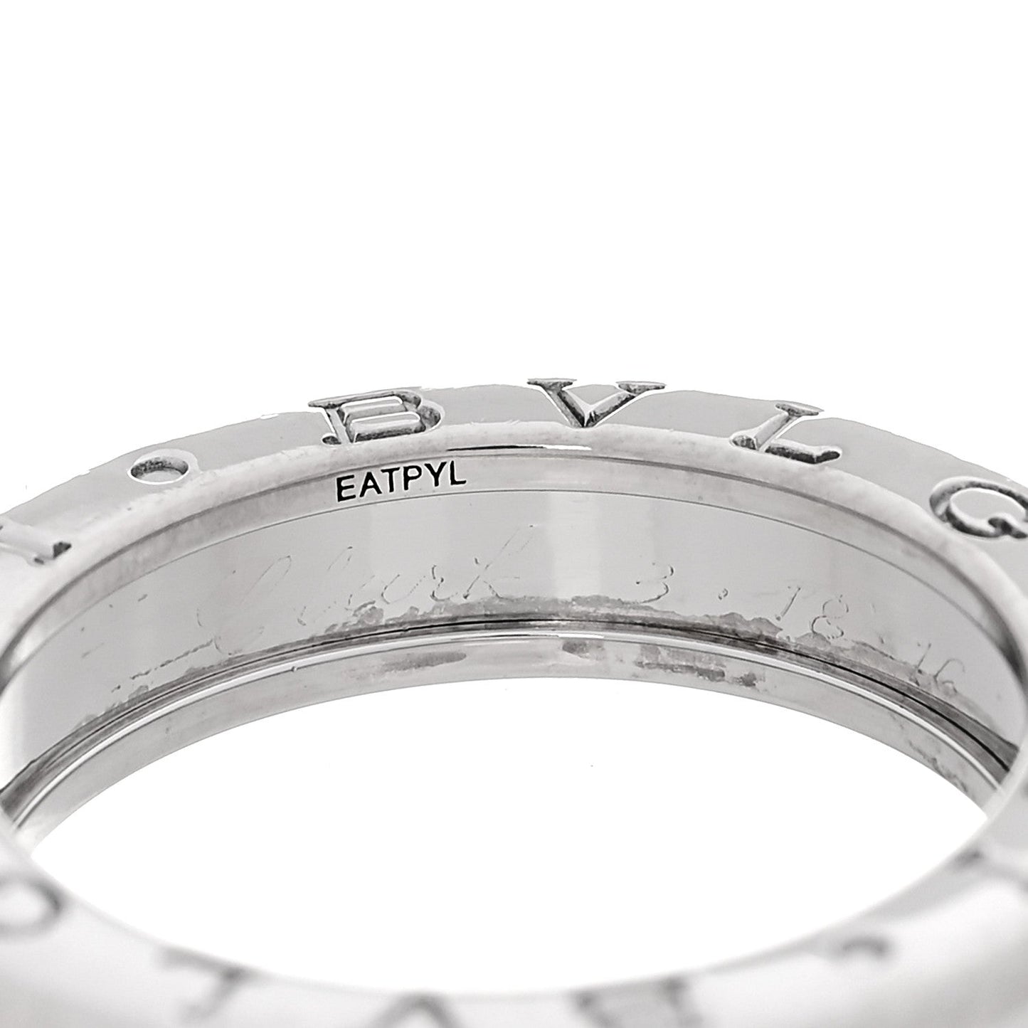 18K White Gold B.Zero1 One-Band Ring 53 6.5