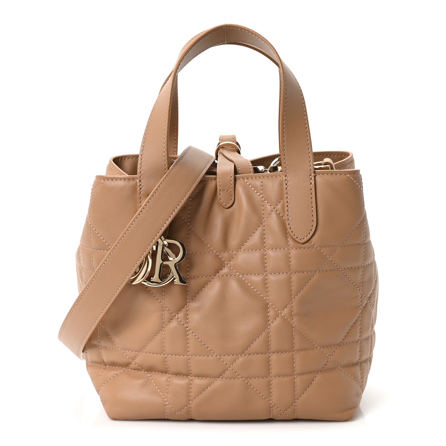 Christian Dior Calfskin Macrocannage Small Toujours Vertical Beige 1 of 11
