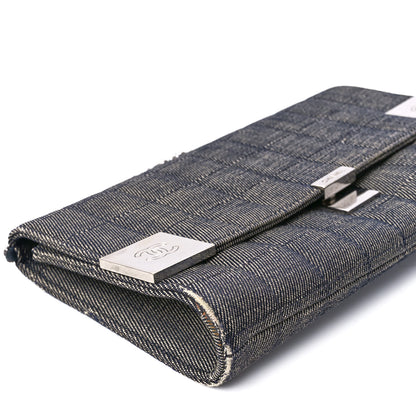 Chanel Denim Chocolate Bar Flap 10 of 12