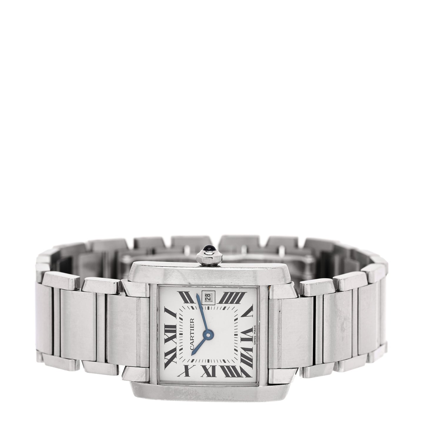 Stainless Steel 25mm Tank Francaise Quartz Watch
