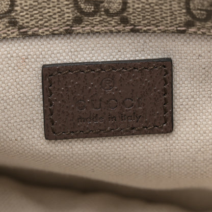 Gucci GG Supreme Monogram Web Small Neo Vintage Double Flap Messenger Bag Beige New Acero 6 of 11