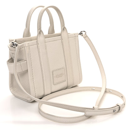 Marc Jacobs Grained Calfskin Mini The Tote Bag Cotton 2 of 11