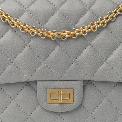 Chanel Caviar Quilted 2.55 Reissue 226 Flap Light Grey 8 of 13