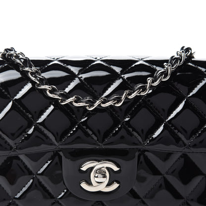 Chanel Patent Calfskin Quilted Mini Rectangular Flap Black 13 of 14