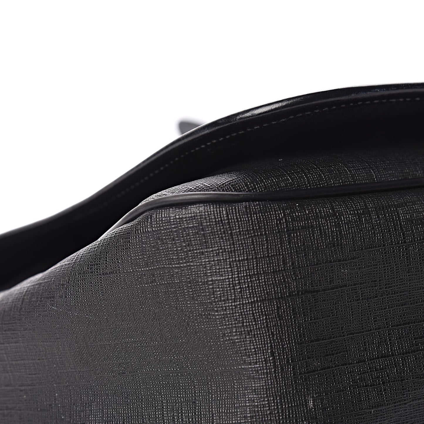 Coated Canvas Interlocking G Large Flap Messenger Bag Black