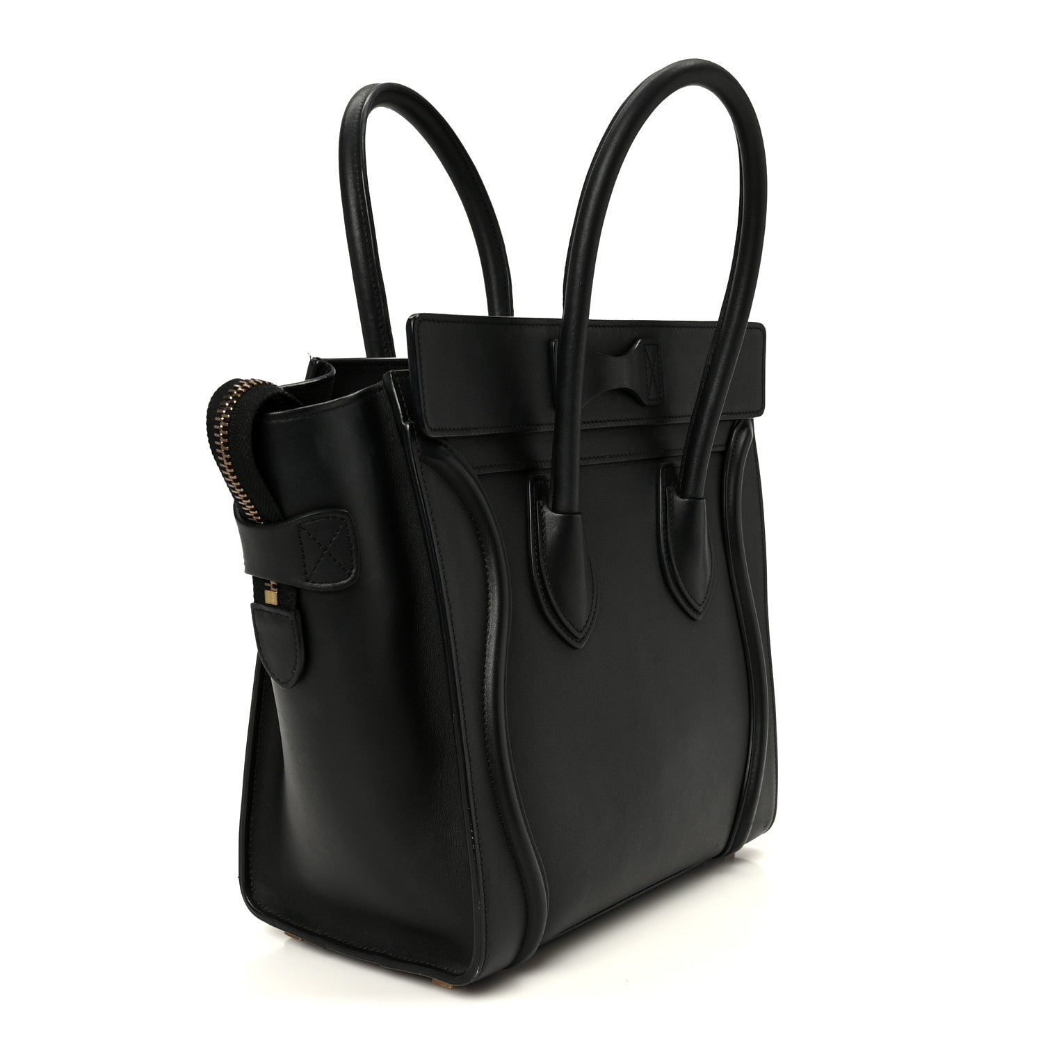Celine Smooth Calfskin Micro Luggage Black 1887876 – FASHIONPHILE