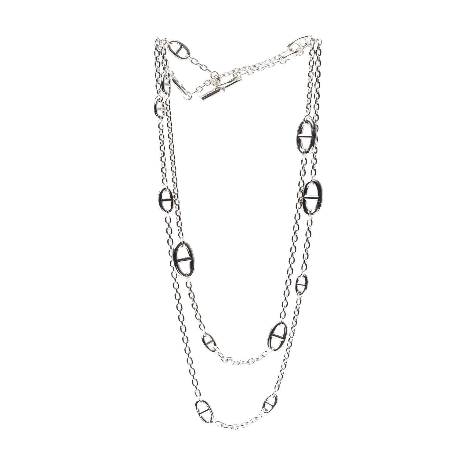Hermes Sterling Silver Farandole Necklace 120 3 of 5