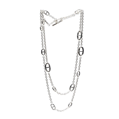 Hermes Sterling Silver Farandole Necklace 120 3 of 5