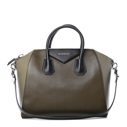 Givenchy Sugar Goatskin Medium Tri-Color Antigona Khaki Black 1 of 4