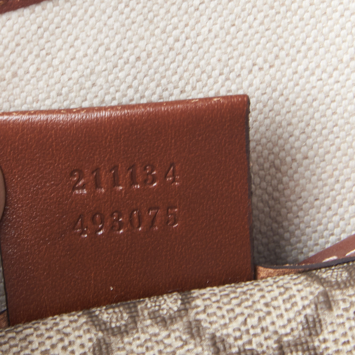 GG Plus Monogram Medium Signature Web Loop Tote Brown