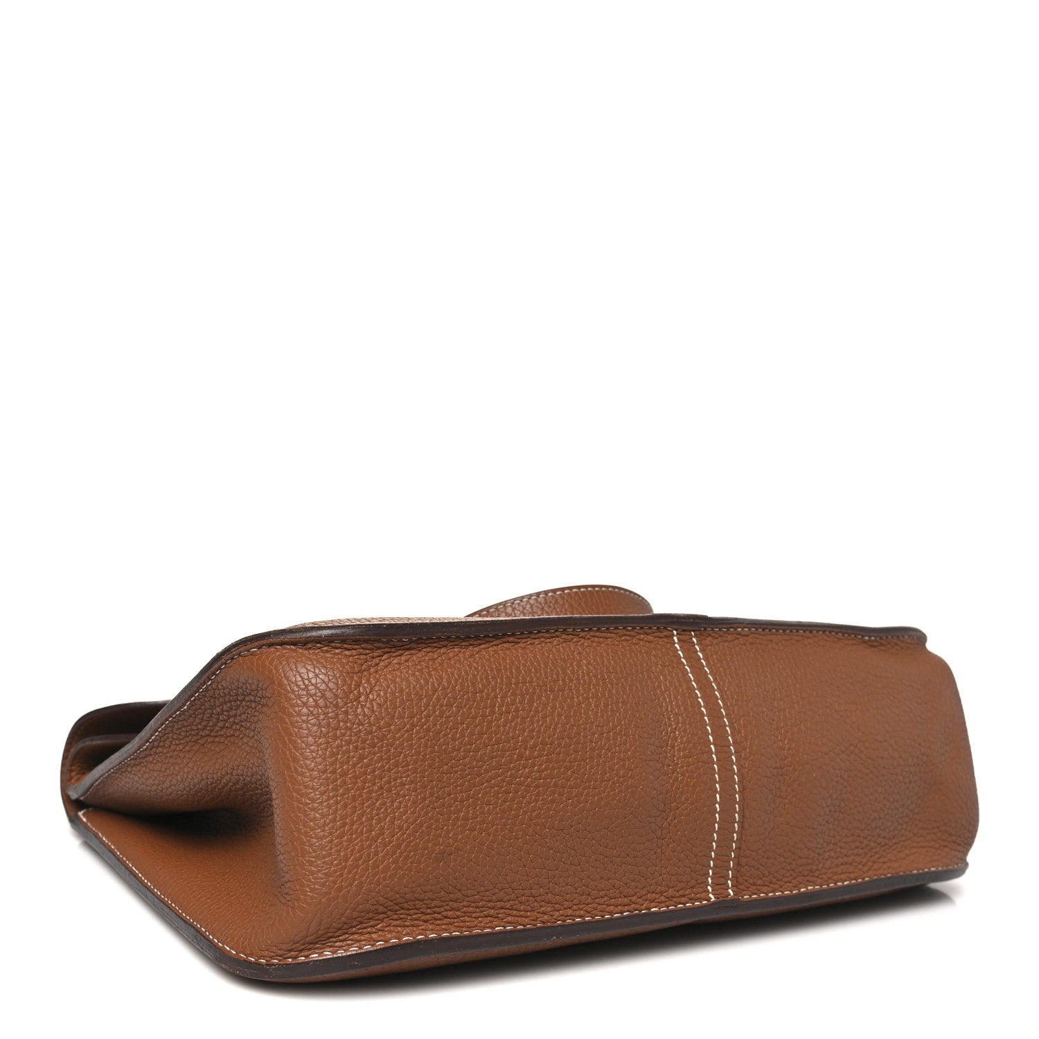 Hermes Taurillon Clemence Halzan 31 Gold 4 of 9