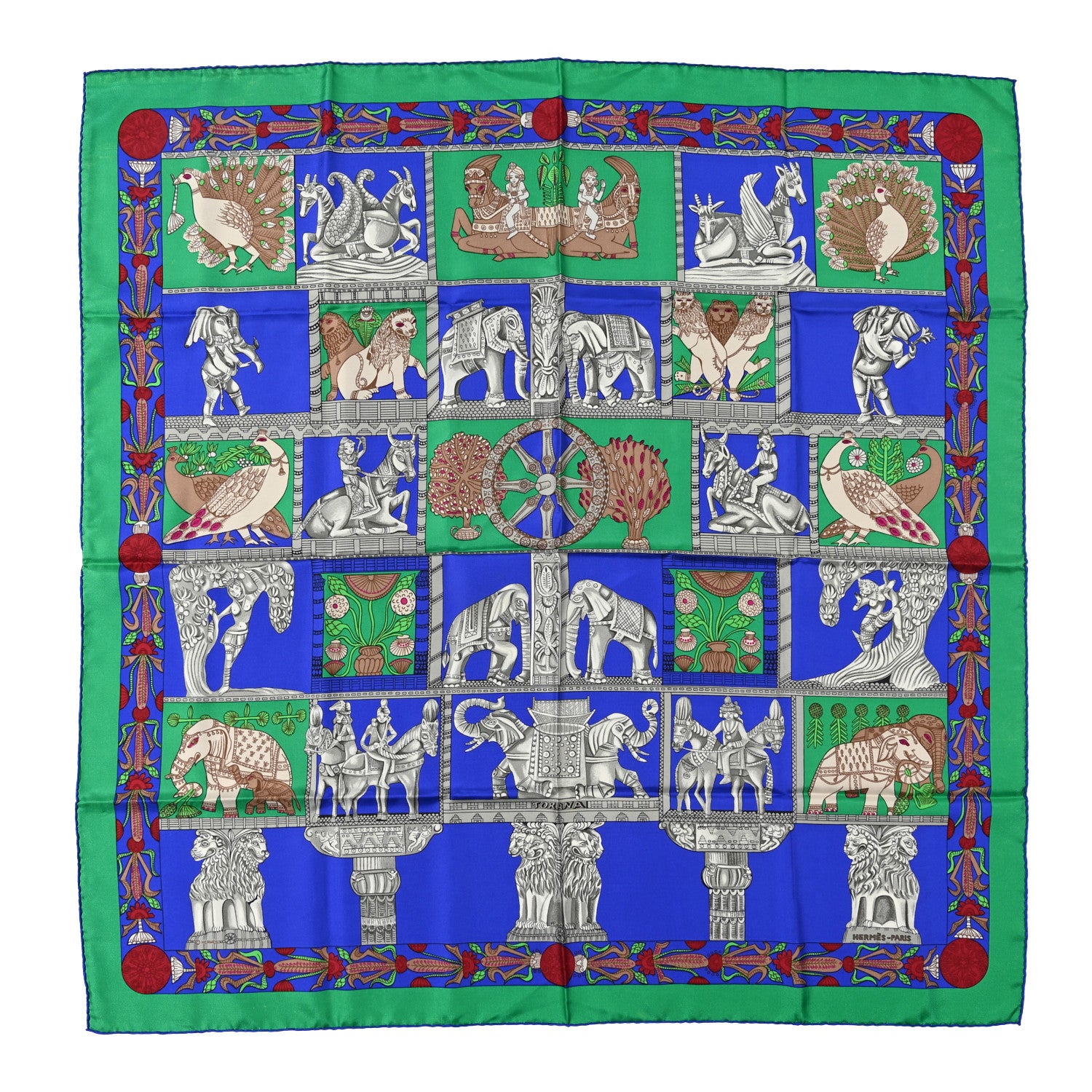 Hermes Silk Torana Scarf 90 1 of 13