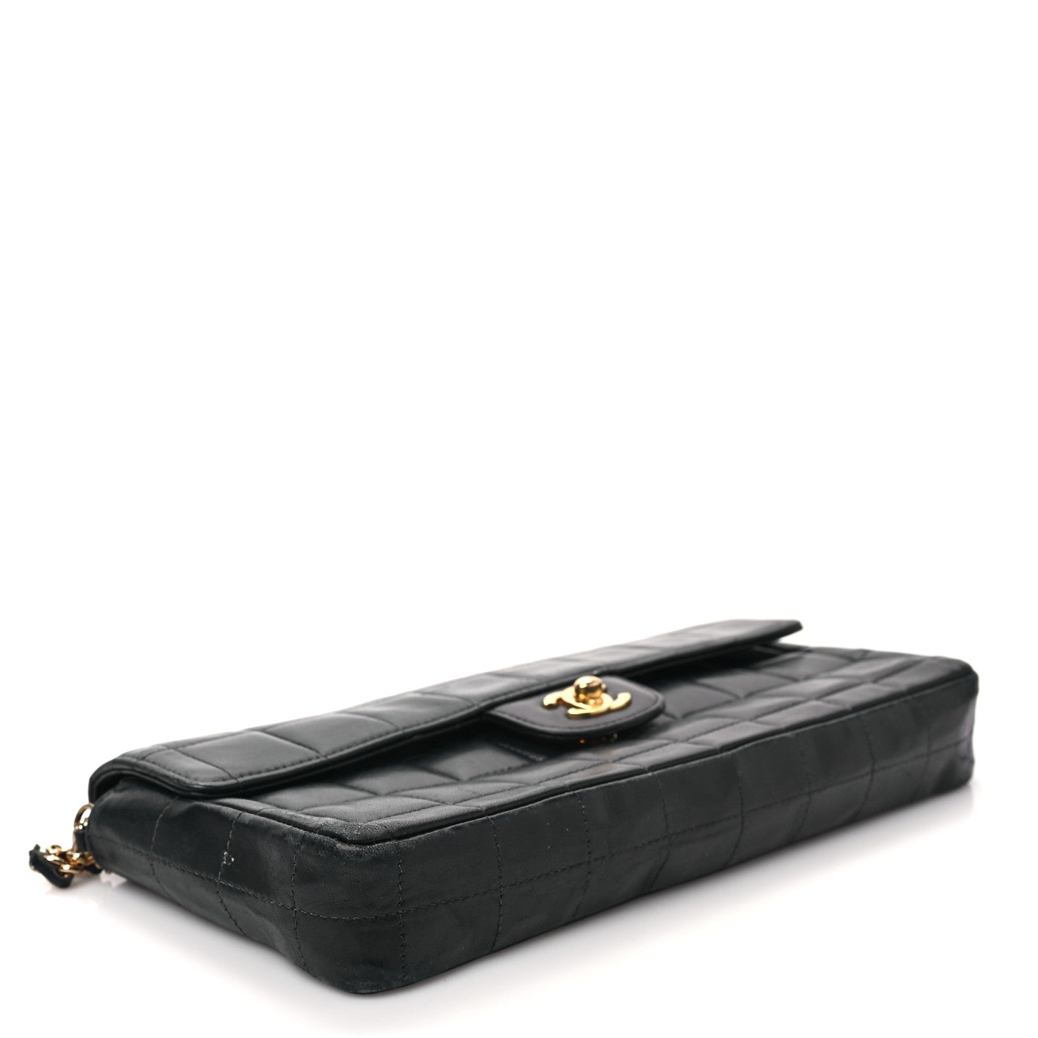 Chanel Lambskin East West Chocolate Bar Flap Black 4 of 9