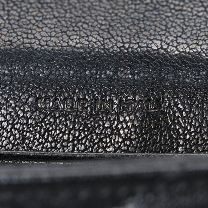 Saint Laurent Sheepskin Matelasse Chevron Small Monogram Envelope Wallet Black 7 of 9