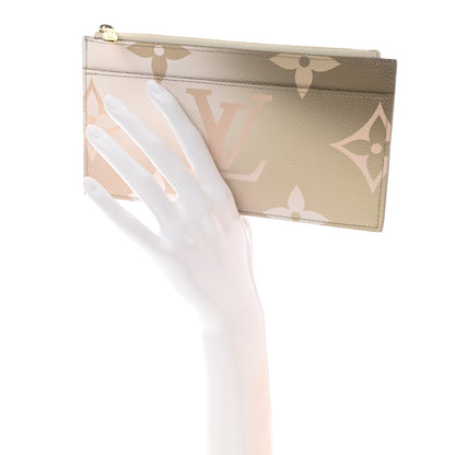 Louis Vuitton Monogram Giant Spring In The City Slim Purse Sunset Kaki 2 of 7