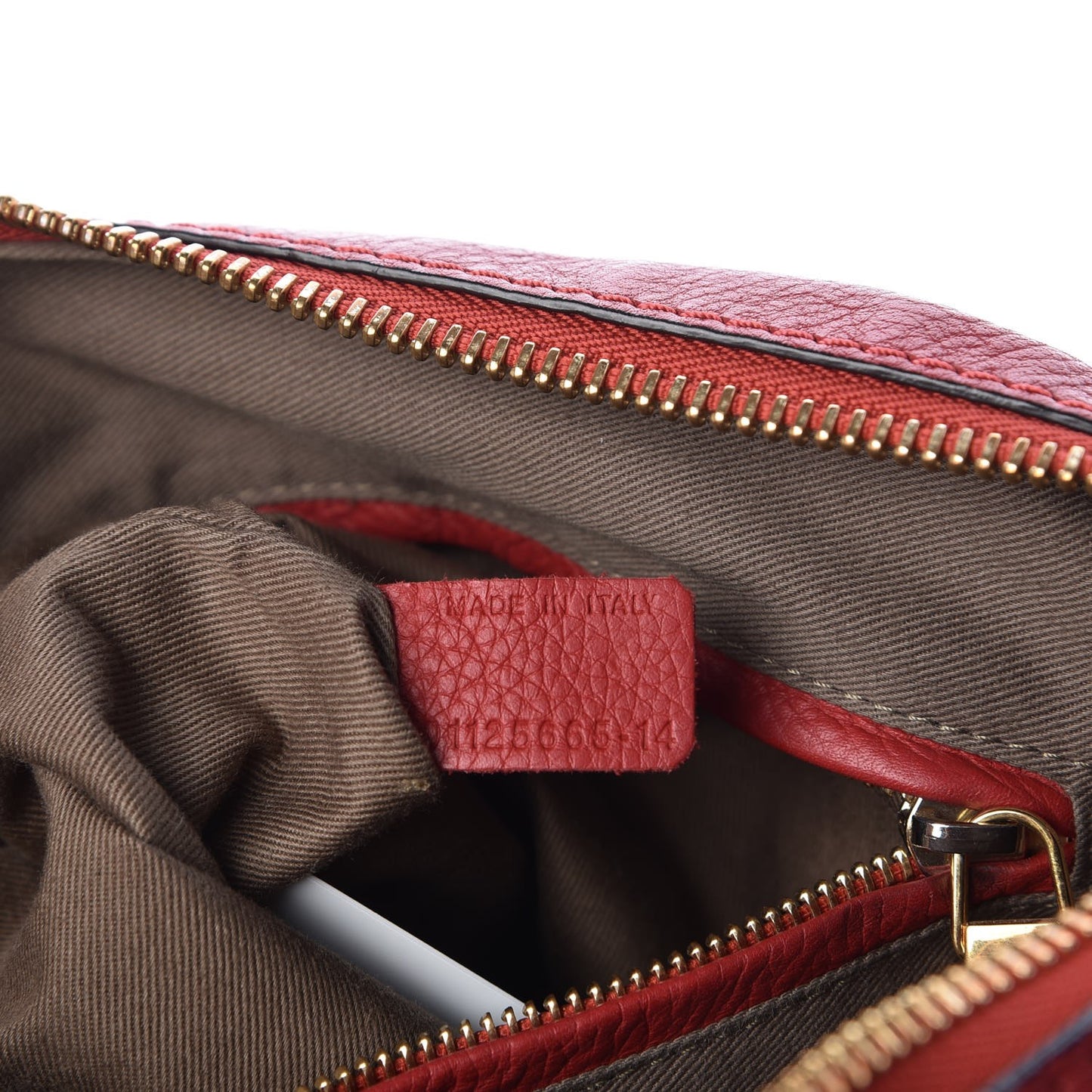 Calfskin Medium Marcie Satchel Red
