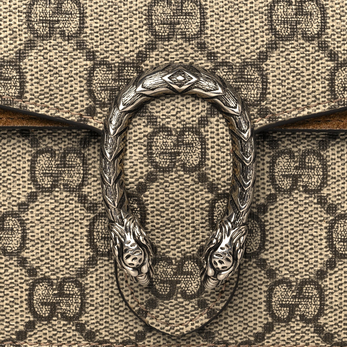 GG Supreme Monogram Super Mini Dionysus Shoulder Bag Taupe