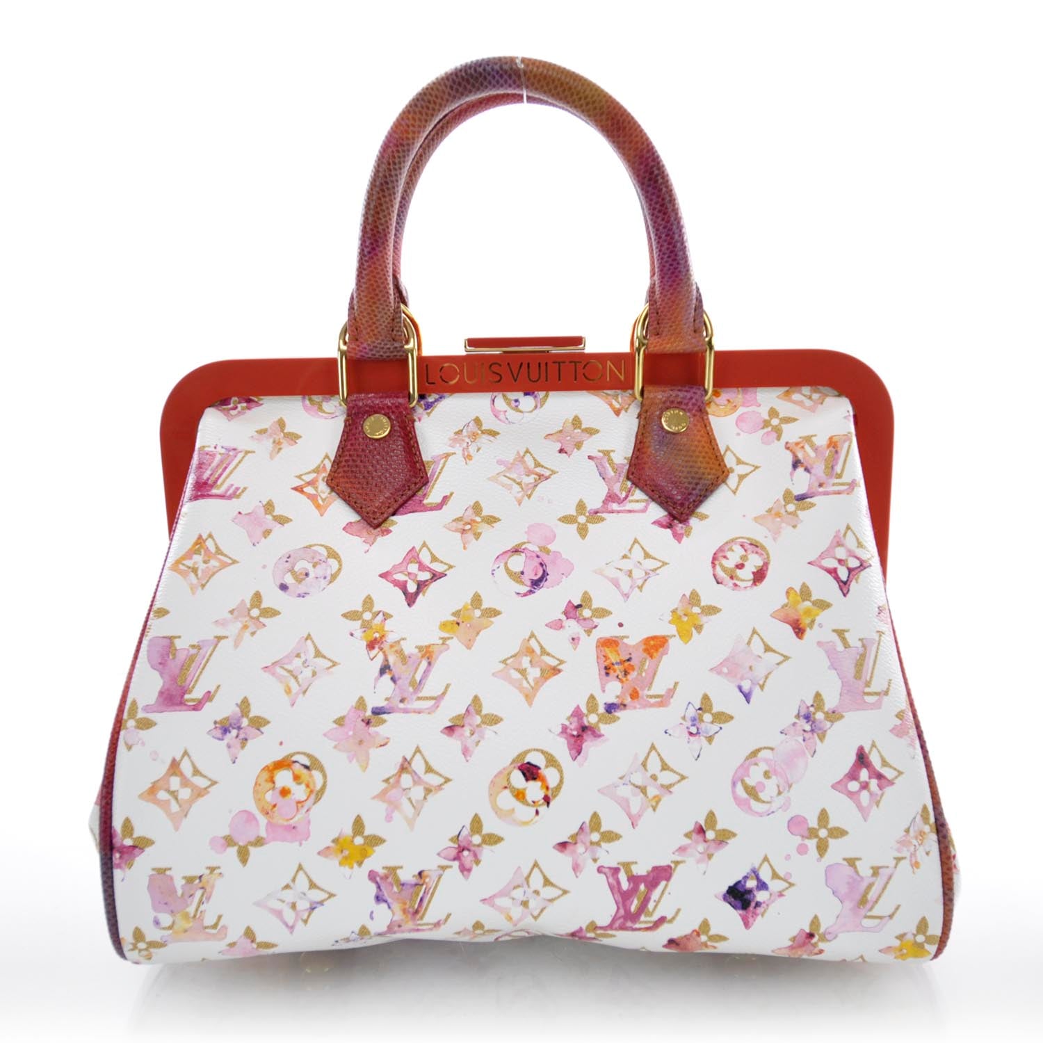 Louis Vuitton Watercolor Aquarelle Frame Speedy White 1 of 7