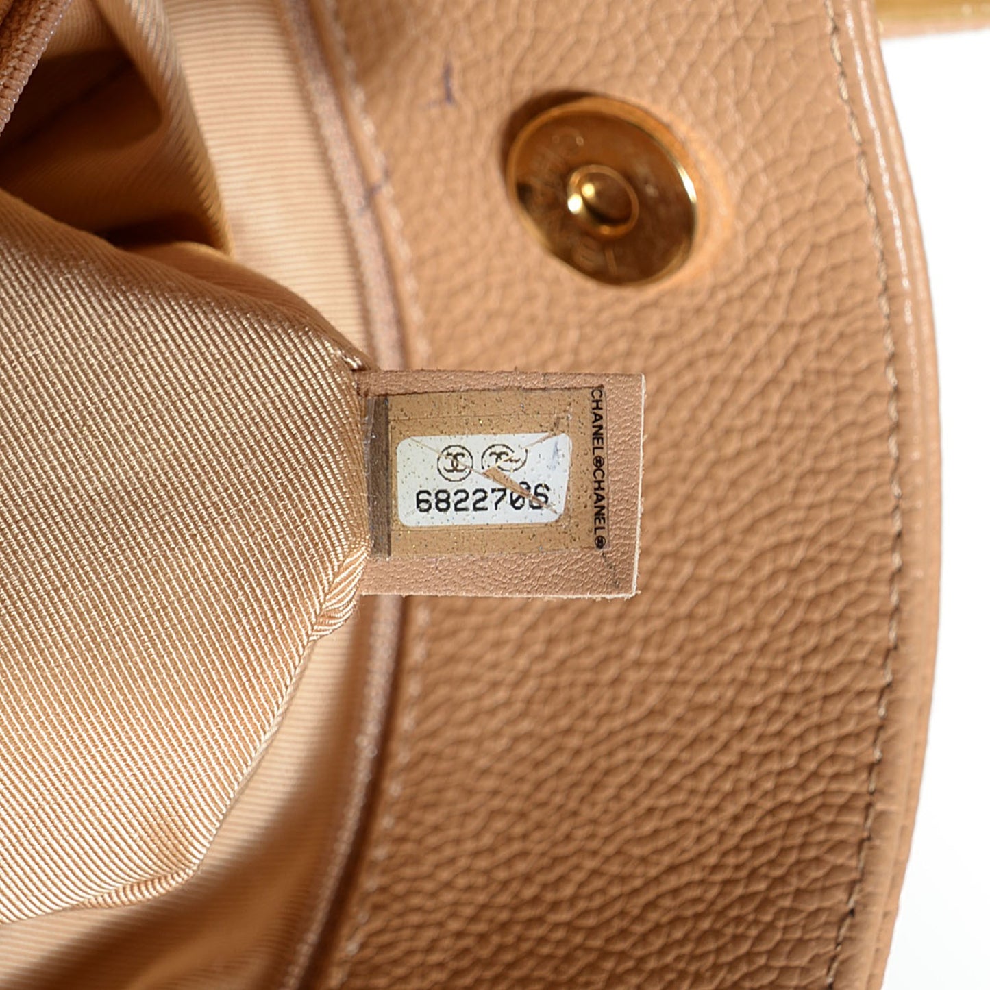 Calfskin Cerf Tall Tote Beige