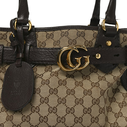 Gucci Monogram Medium GG Running Tote Dark Brown 13 of 20