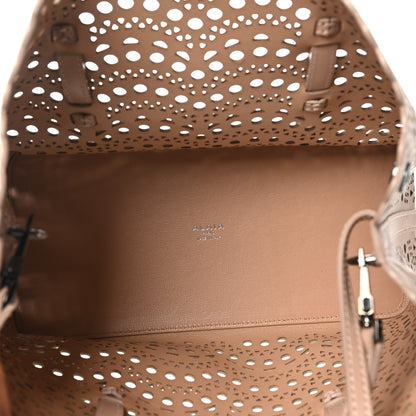 Alaia Calfskin Vienne Wave Mina 25 Bag  Sable 6 of 9