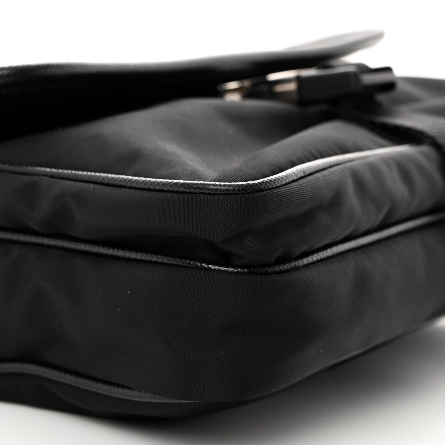Prada Re-Nylon Saffiano Shoulder Bag Black 10 of 11