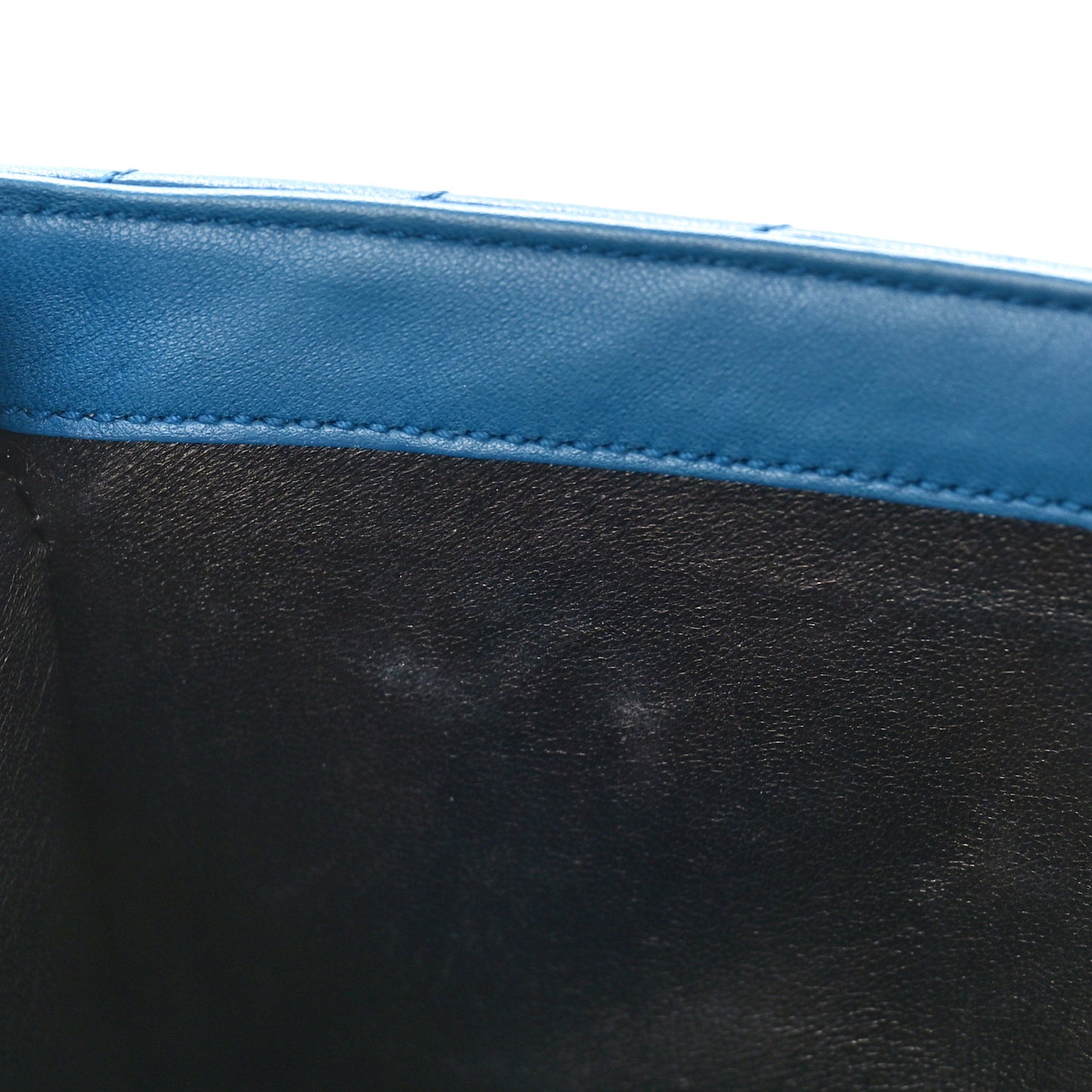 Lambskin Matelasse Chevron Small Monogram Satchel Royal Blue