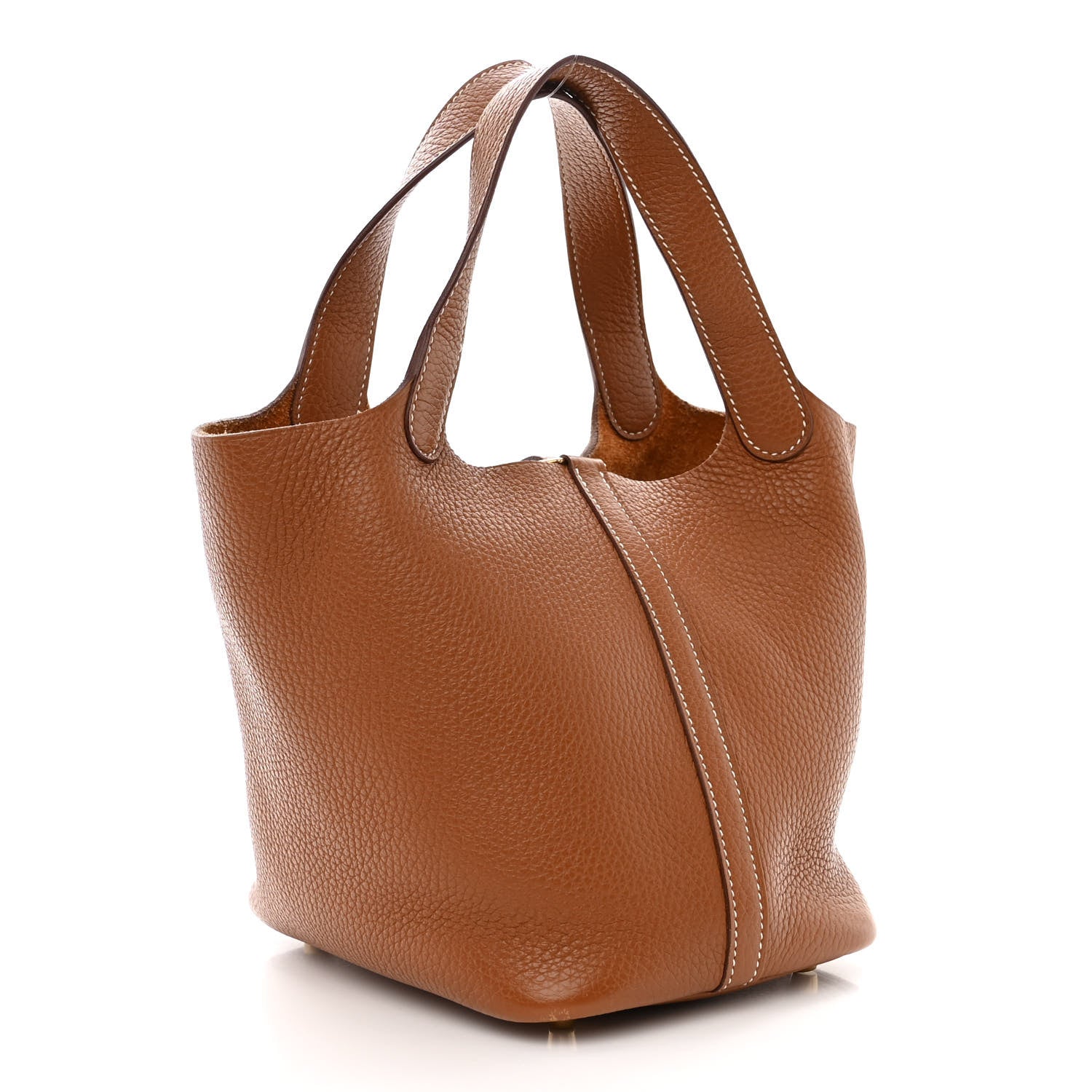 Hermes Taurillon Clemence Picotin Lock 18 PM Gold 3 of 12