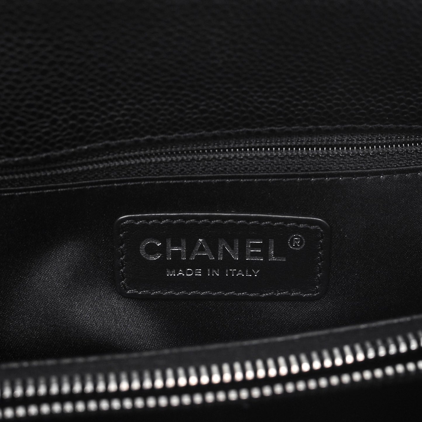 Caviar Quilted Grand Shopping Tote GST Black