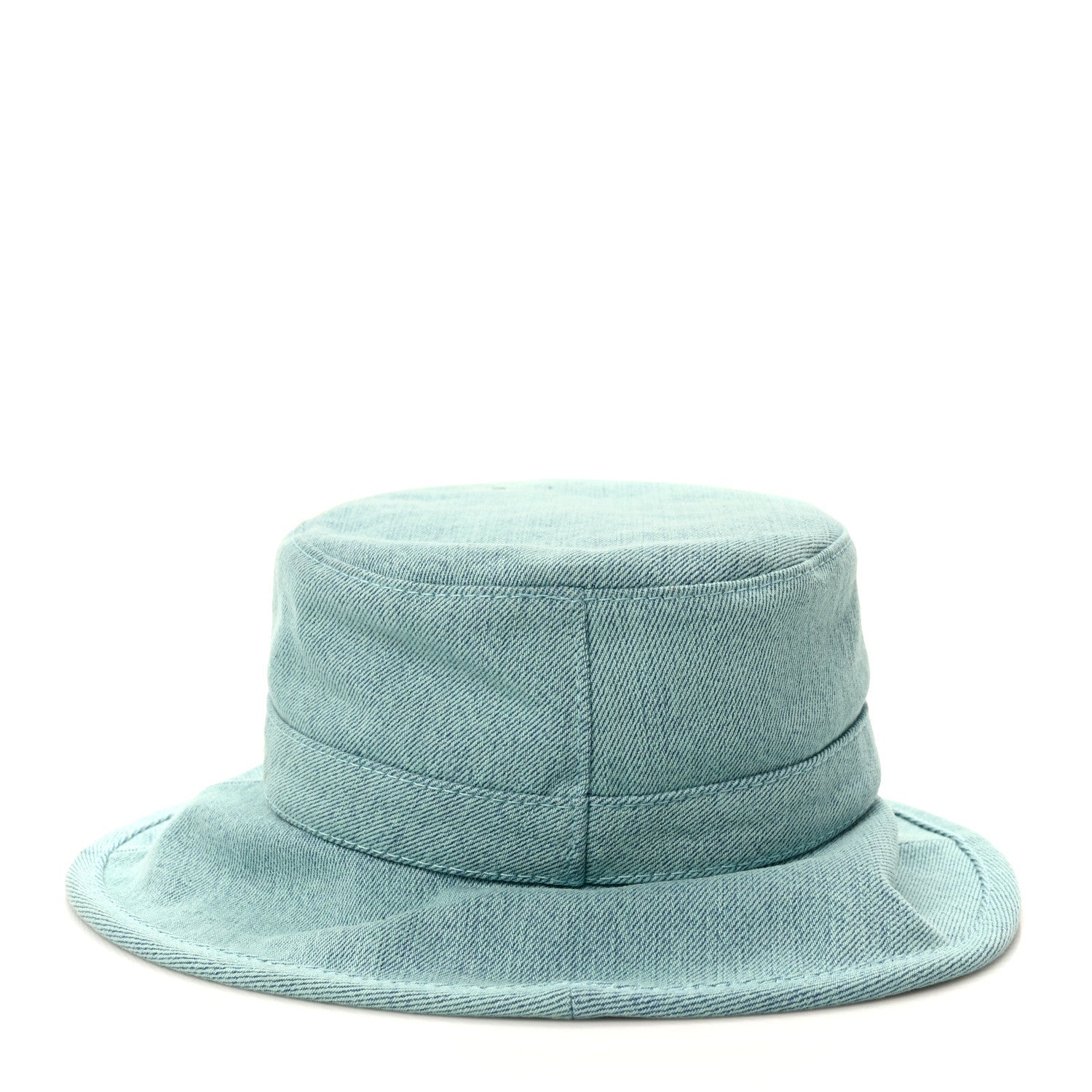 Chanel Denim Logo Bucket Hat S Light Blue 6 of 8