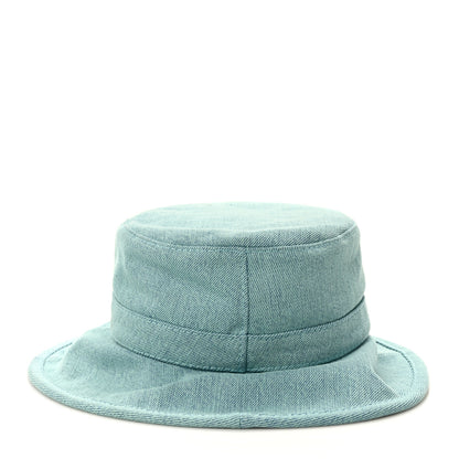 Chanel Denim Logo Bucket Hat S Light Blue 6 of 8