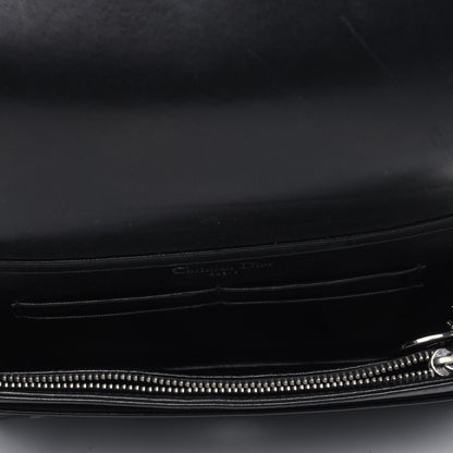 Christian Dior Calfskin Badges Chain Wallet Black 4 of 5