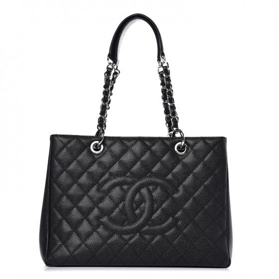 Chanel Caviar Quilted Grand Shopping Tote GST Black 1 of 14