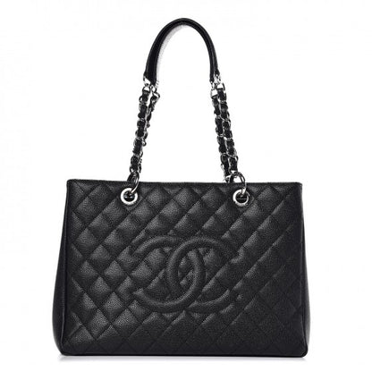 Chanel Caviar Quilted Grand Shopping Tote GST Black 1 of 14