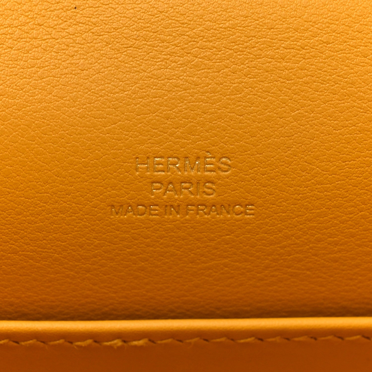 Hermes Swift Kelly Pochette Clutch Jaune Ambre 7 of 12
