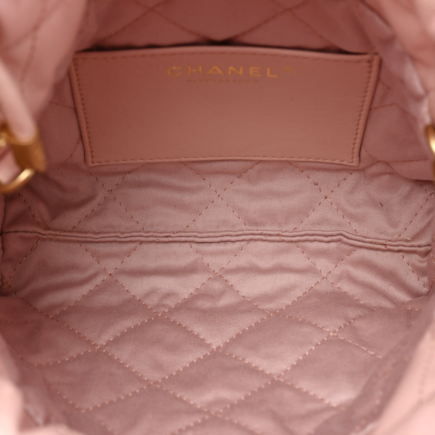Chanel Shiny Calfskin Quilted Mini Chanel 22 Rose Clair 5 of 13
