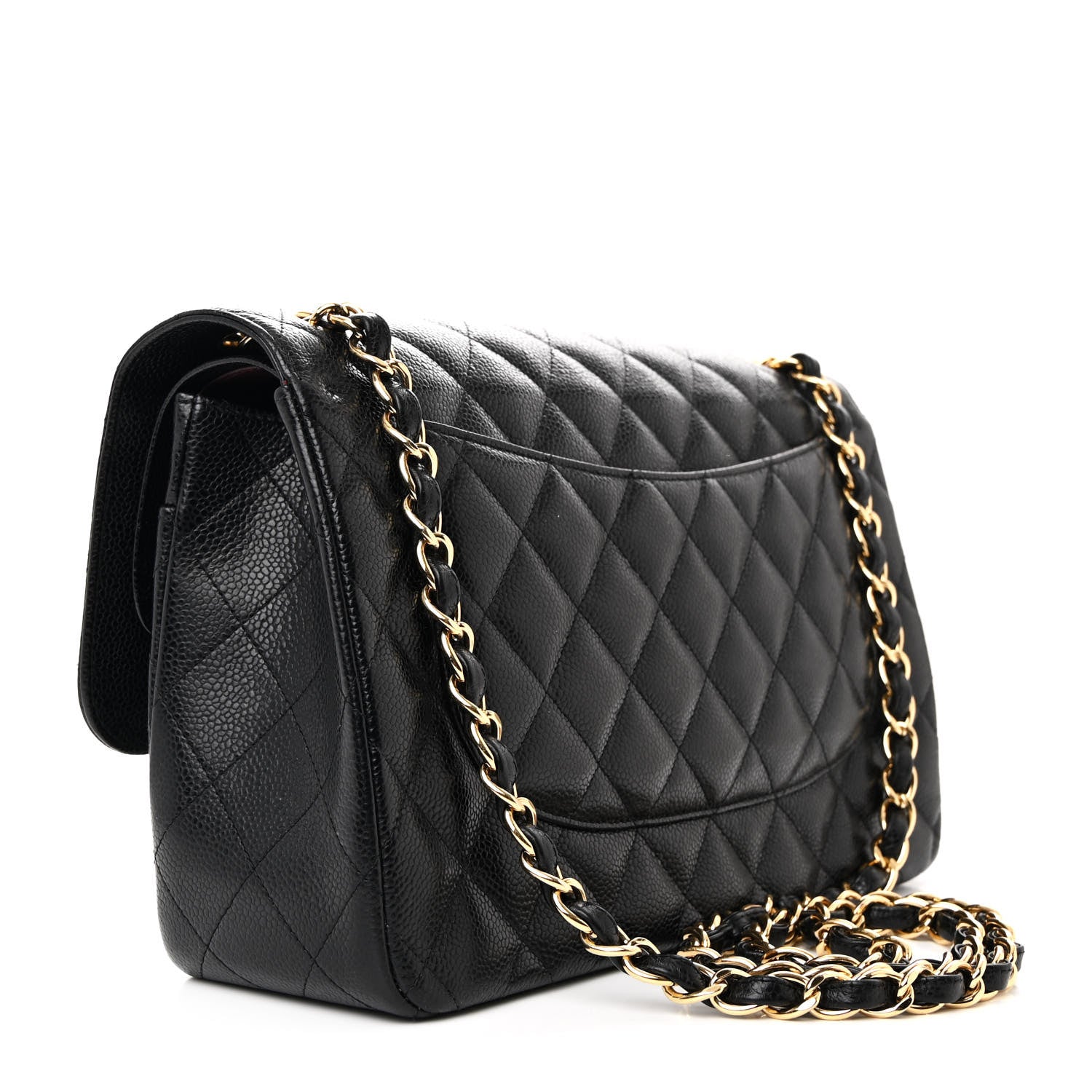 Chanel Caviar Quilted Jumbo Double Flap Black 3 of 10