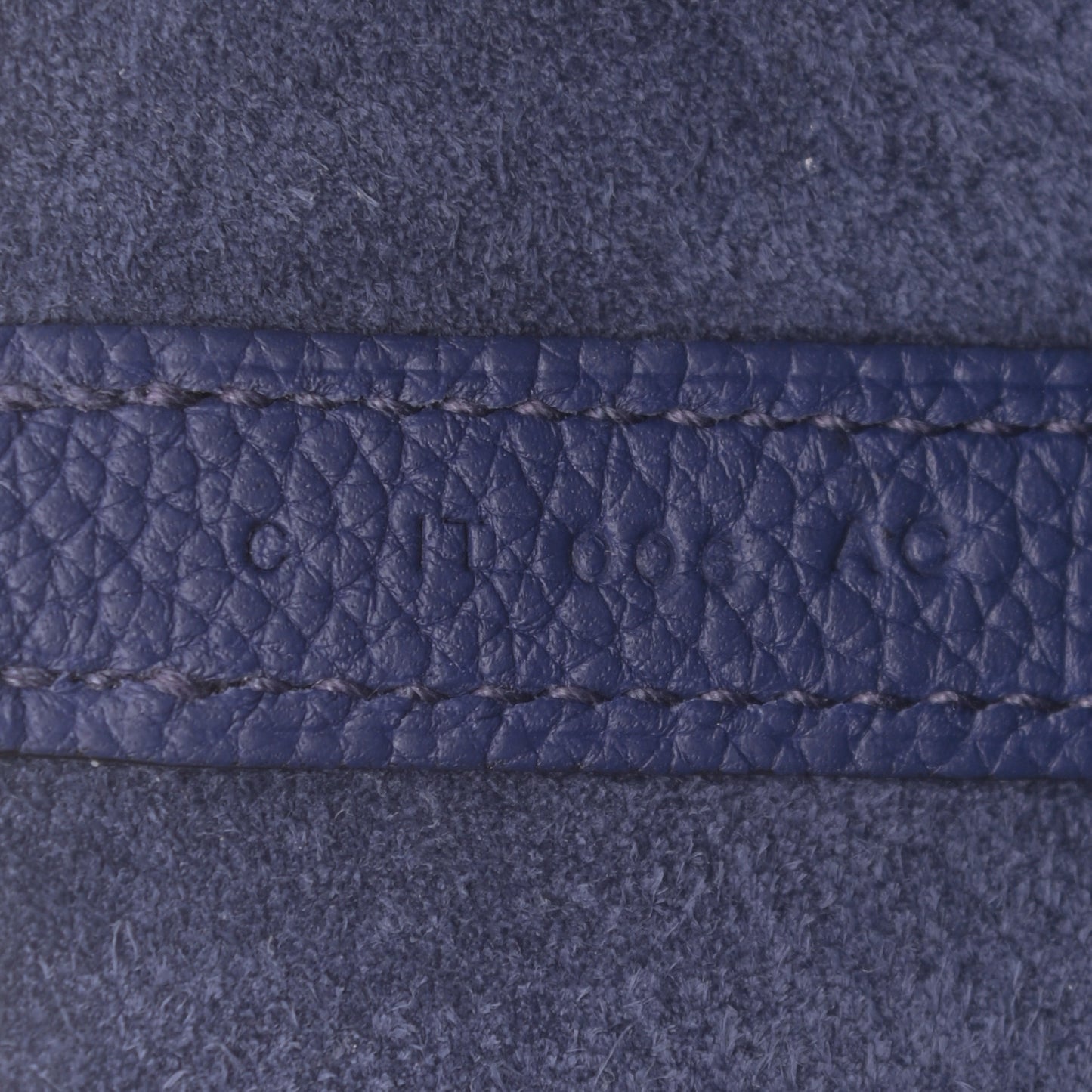 Taurillon Clemence Picotin Lock 22 MM Bleu Saphir