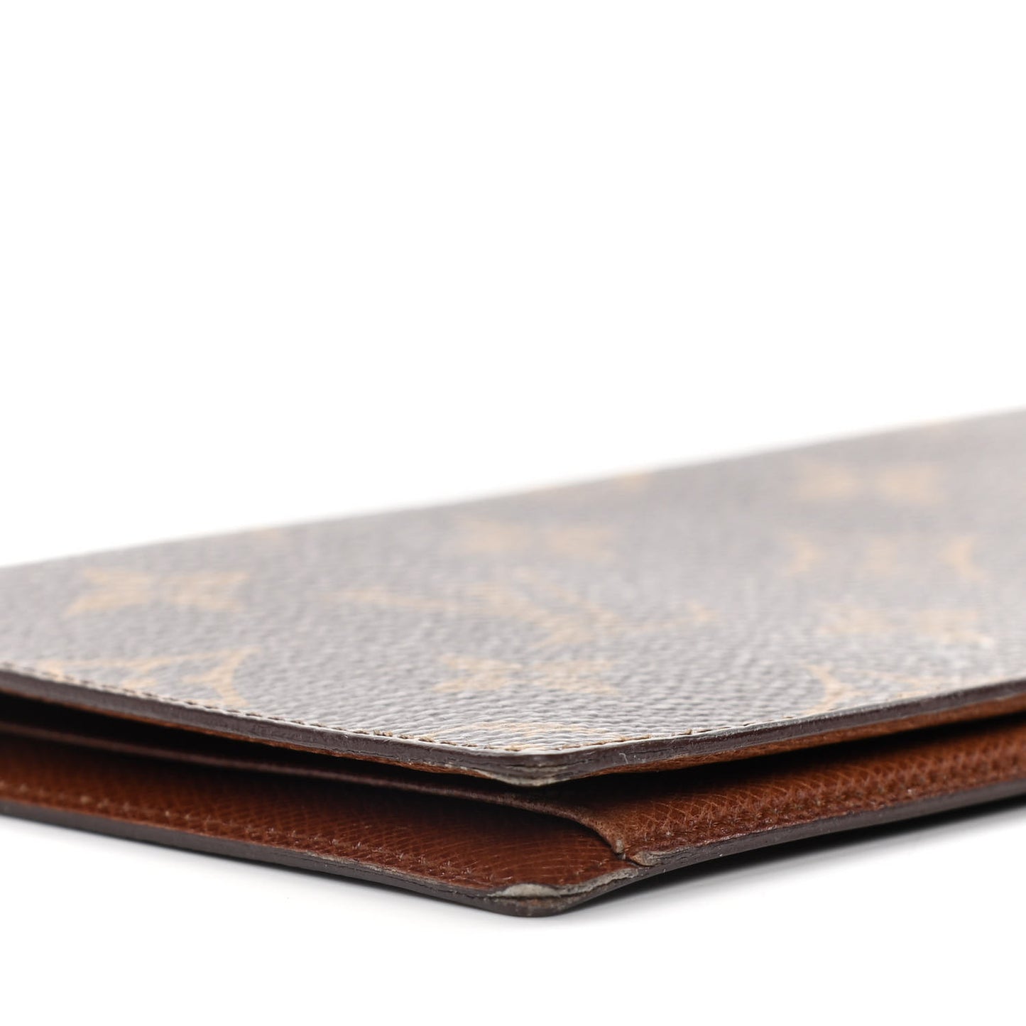 Monogram Simple Checkbook Holder Wallet Cover