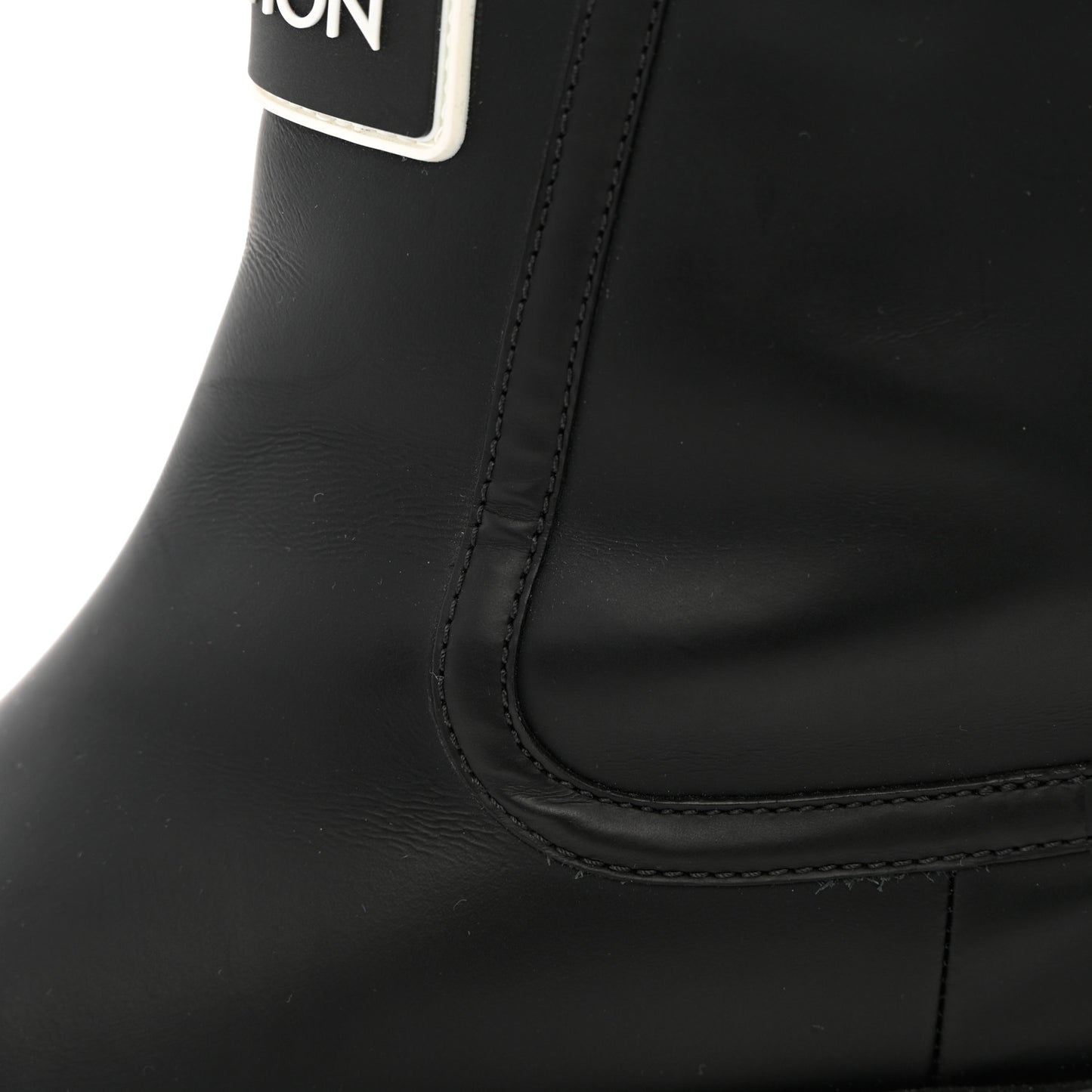 Calfskin Polar Flat Ankle Boots 39 Black