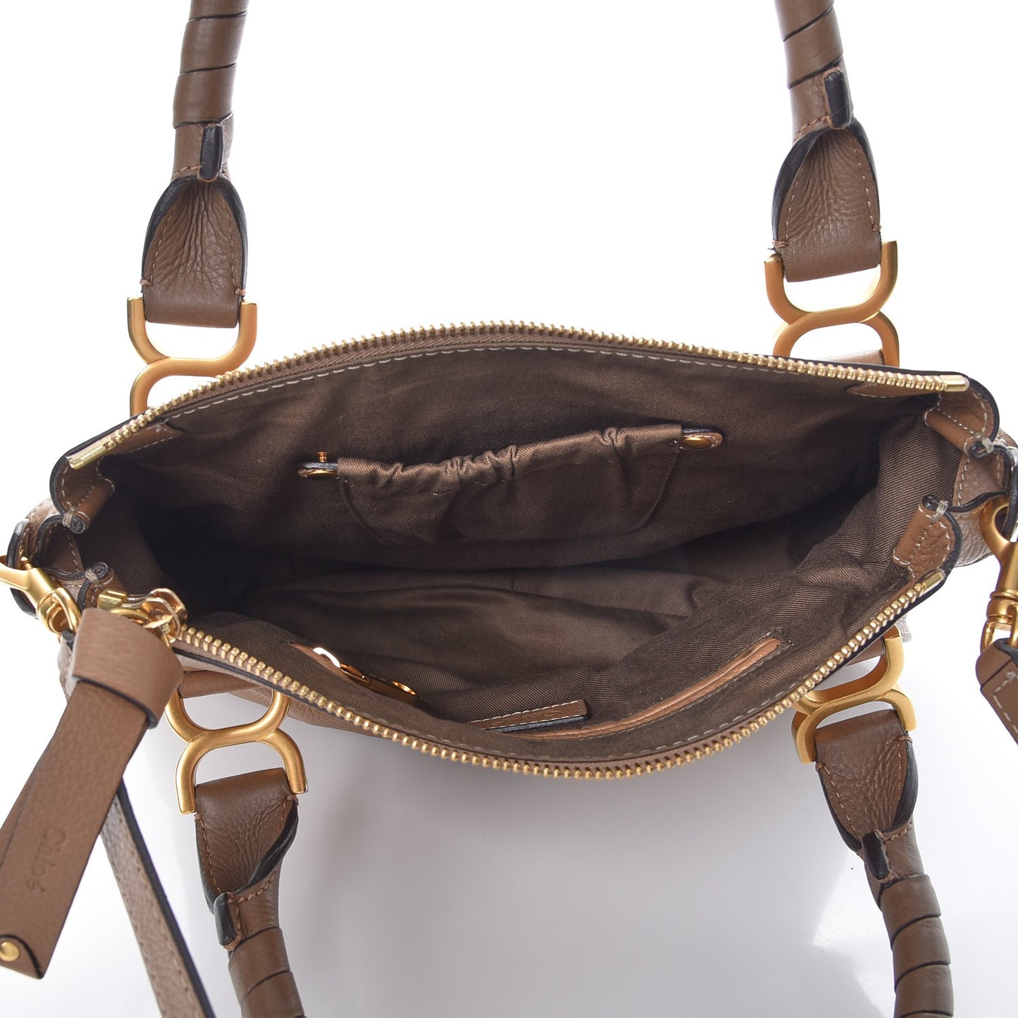 Calfskin Medium Marcie Satchel Nut
