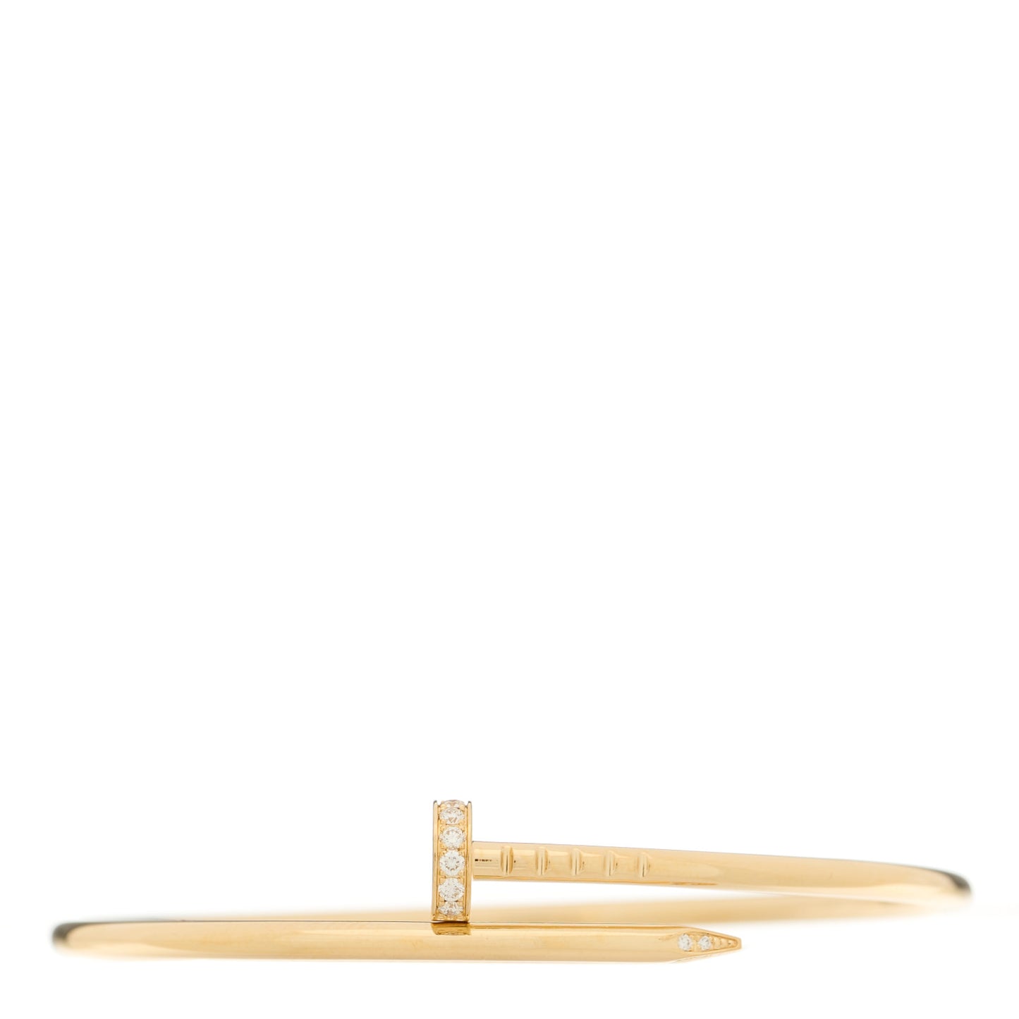 18K Yellow Gold Diamond Small Juste Un Clou Bracelet 16