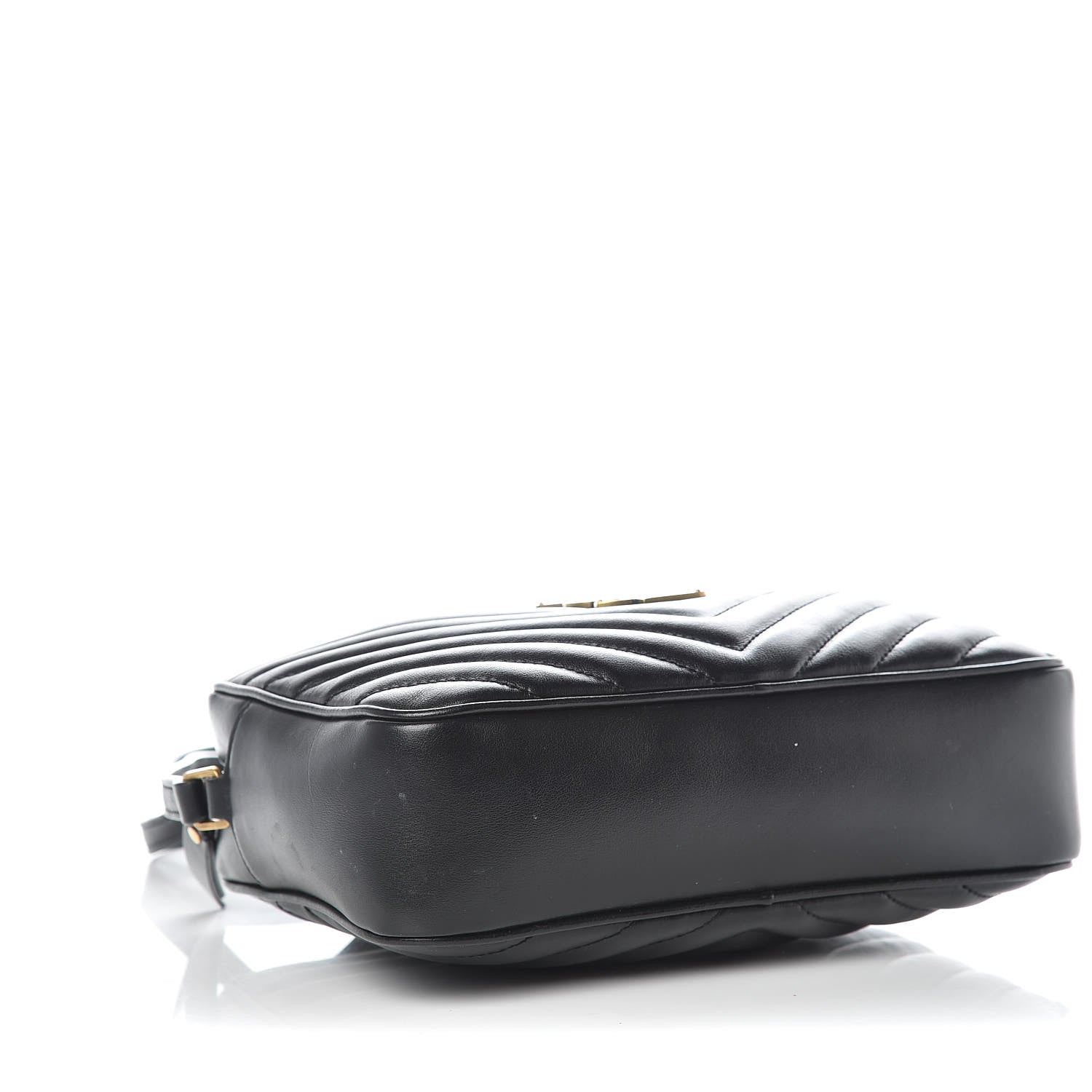 Saint Laurent Calfskin Matelasse Monogram Lou Camera Bag Black 4 of 9